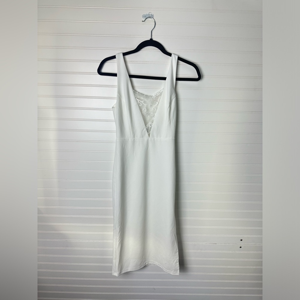 Lulus Stylish Selection White Lace Sleeveless Backless Midi Dress - Picture 7 of 9